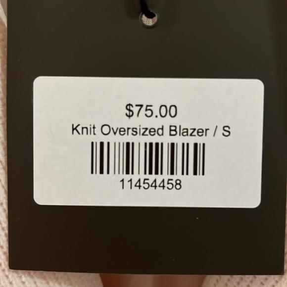 LE LISTEN COLLECTION beautiful knit oversized cream jacket/blazer NWT. NEW - Picture 9 of 9